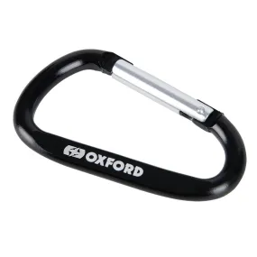 1 x Oxford 8cm x 7mm Carabiner Clip Keyring (Not PPE or for climbing)