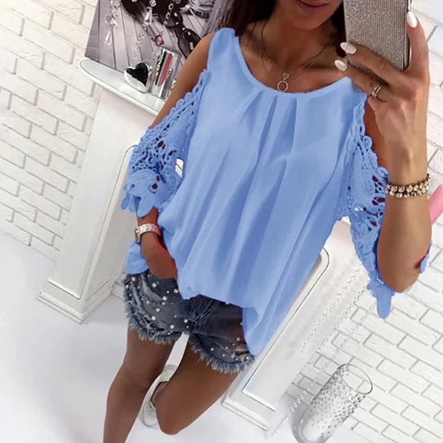 2021 GAOKE Sexy Off Shoulder blouse Shirt Women bodycon top Sizes S - 3XL