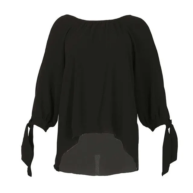 2021 New!!! Women's Blouse Long Sleeve Chiffon  S -6XL