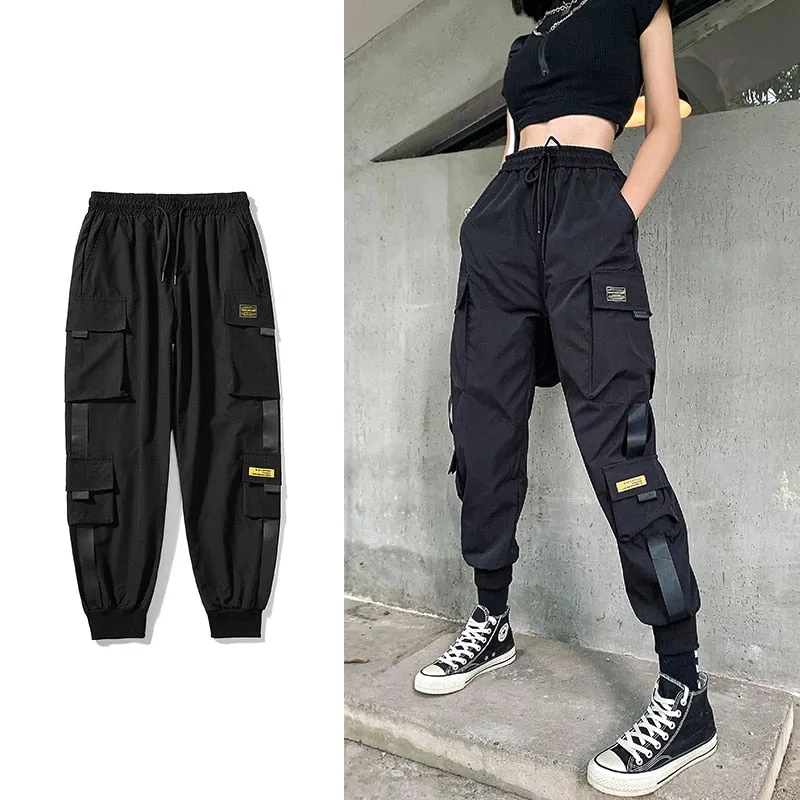 2021 Women's Streetwear Korean Style Elastic Waist Sweatpants Baggy Pants Hip Hop Harajuku Trousers Sizes S - 5XL