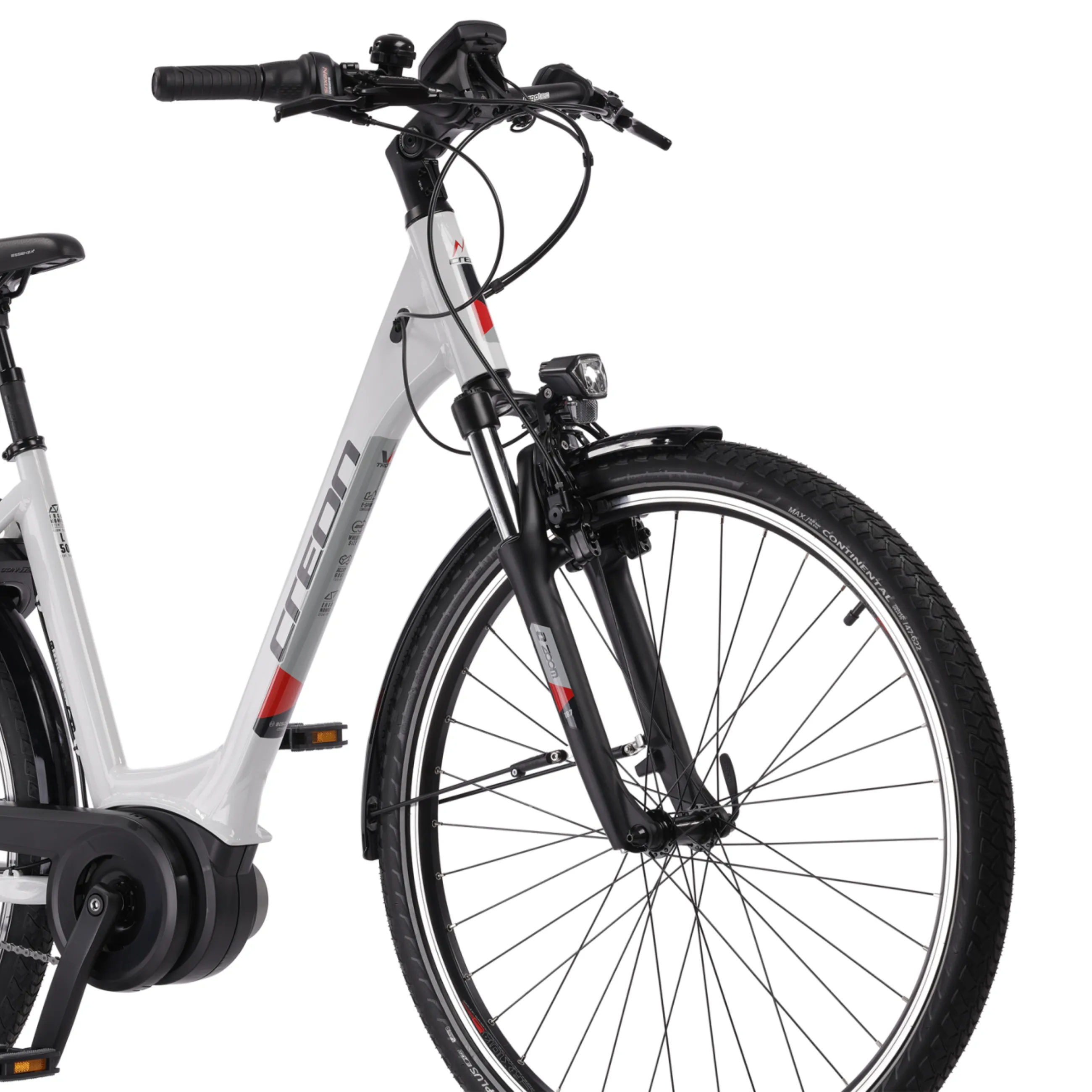 28 Zoll City Fahrrad E-Bike CREON V-Tron LS RACK BOSCH ACTIVE PLUS LINE Gen3 400 Wh 7 GANG SHIMANO NEXUS