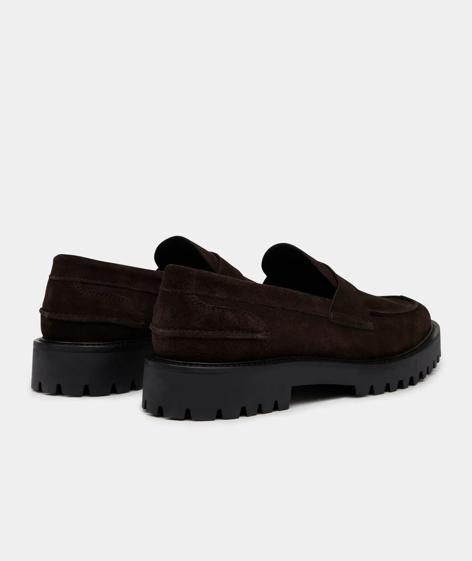 Aaron Penny Loafer - Brown Suede