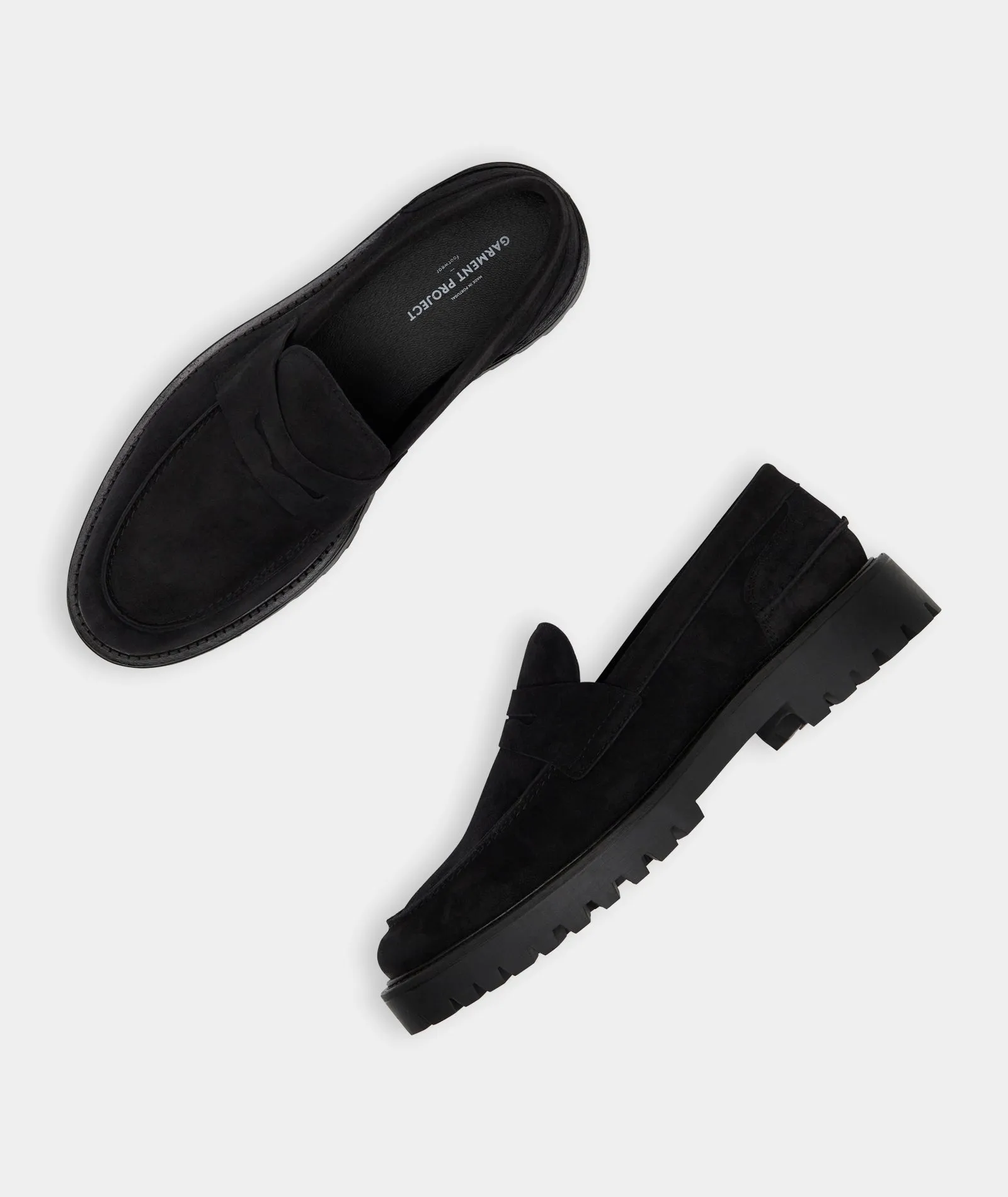 Aaron Penny Loafer - Charcoal Suede