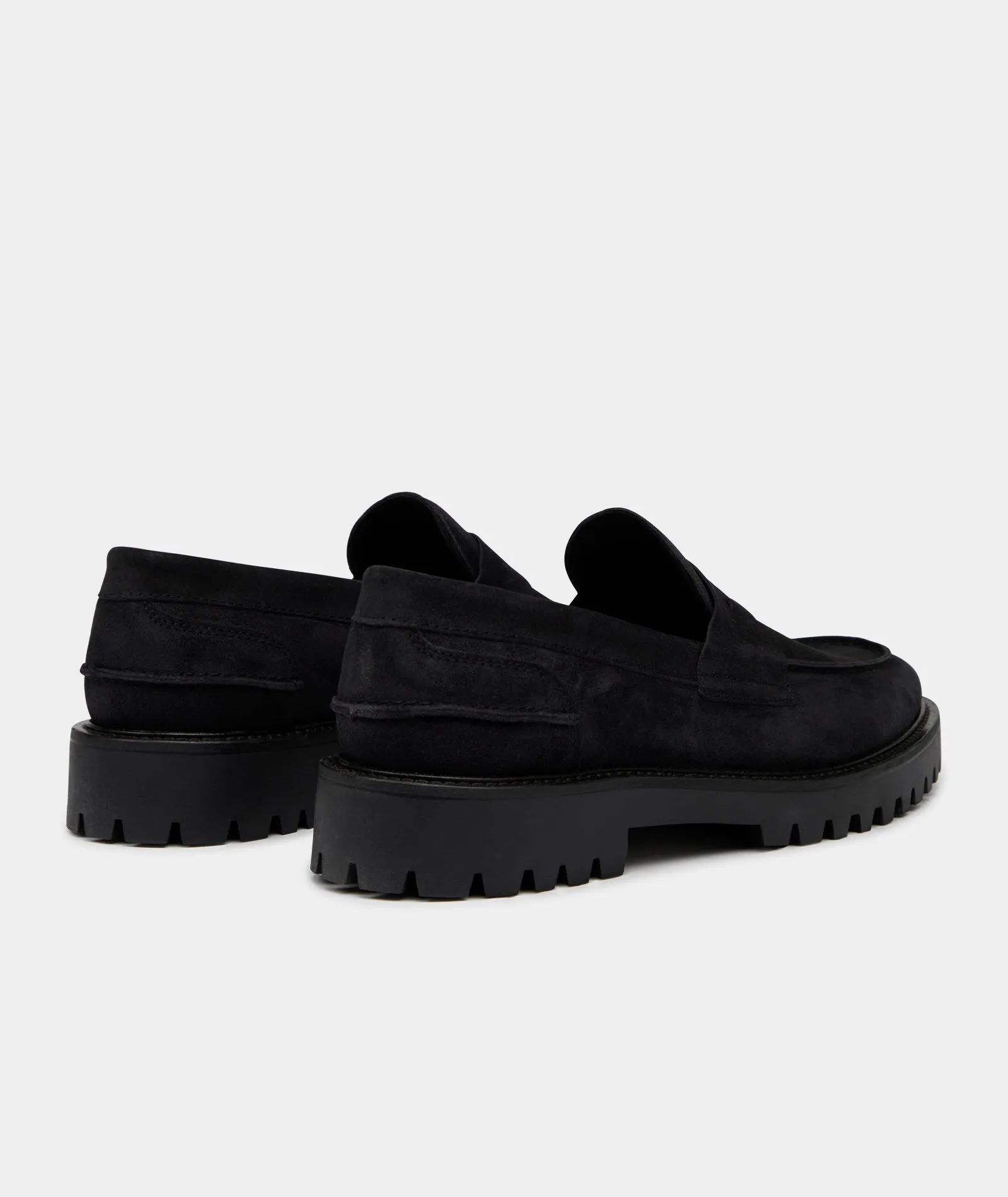 Aaron Penny Loafer - Charcoal Suede