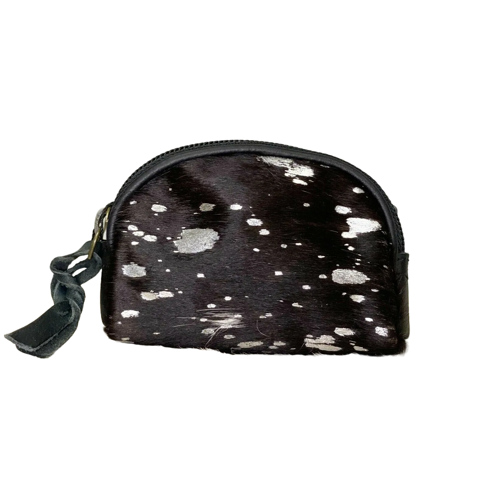 American Darling Black and Silver Cowhide Pouch ADBG472ACSL