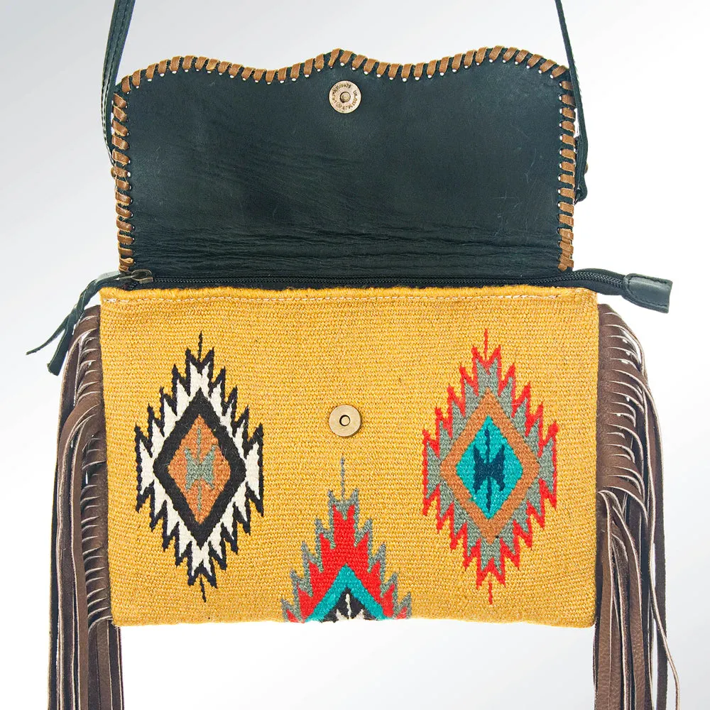 American Darling Fringed Hide/Aztec Purse