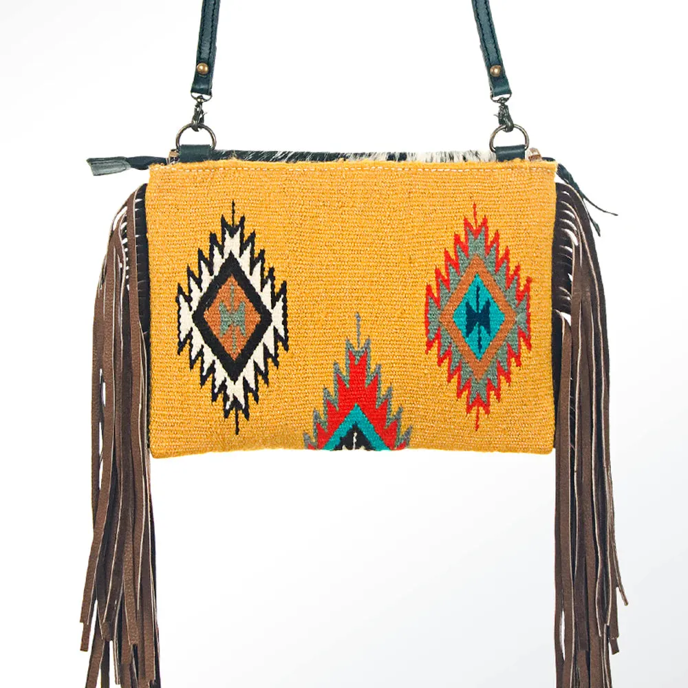 American Darling Fringed Hide/Aztec Purse