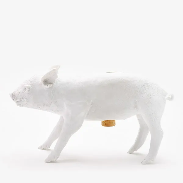 Areaware Reality Bank in the Form of a Pig - Matte White