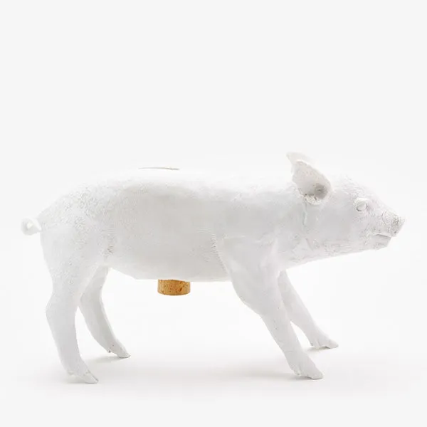 Areaware Reality Bank in the Form of a Pig - Matte White