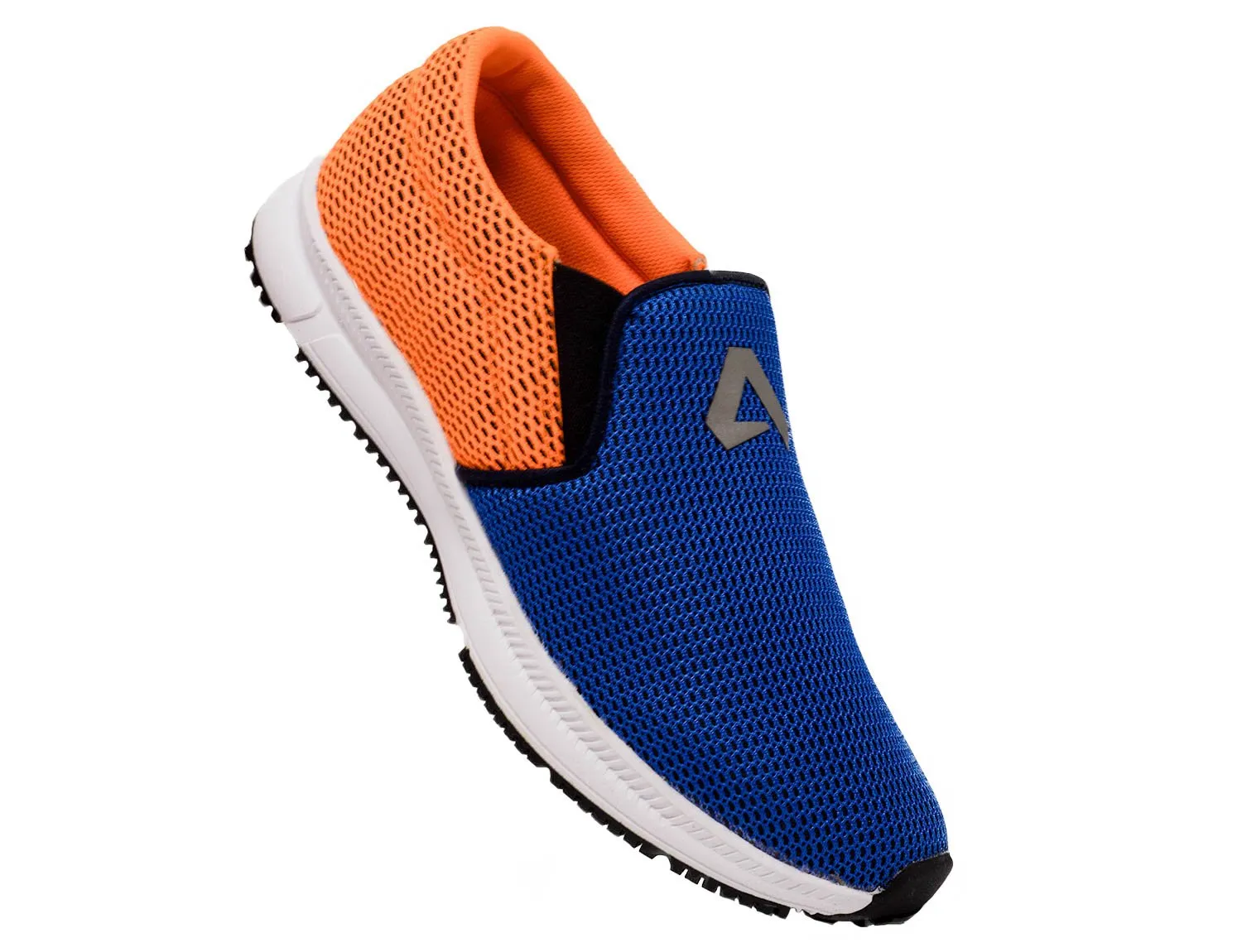 Avant Men's Dual Mesh Slip On Sports Shoes - Navy/Orange