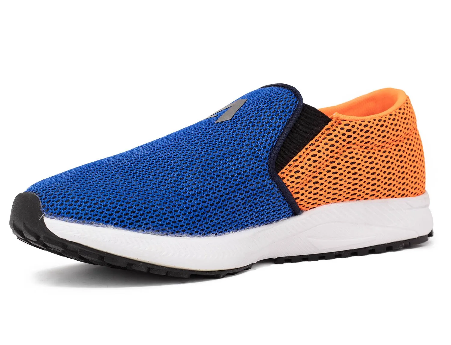 Avant Men's Dual Mesh Slip On Sports Shoes - Navy/Orange