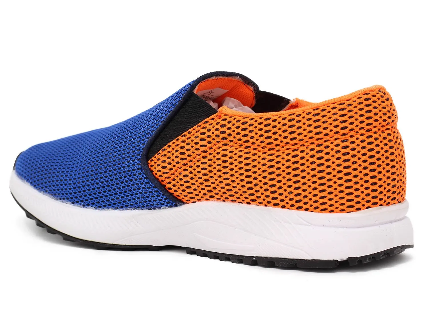 Avant Men's Dual Mesh Slip On Sports Shoes - Navy/Orange