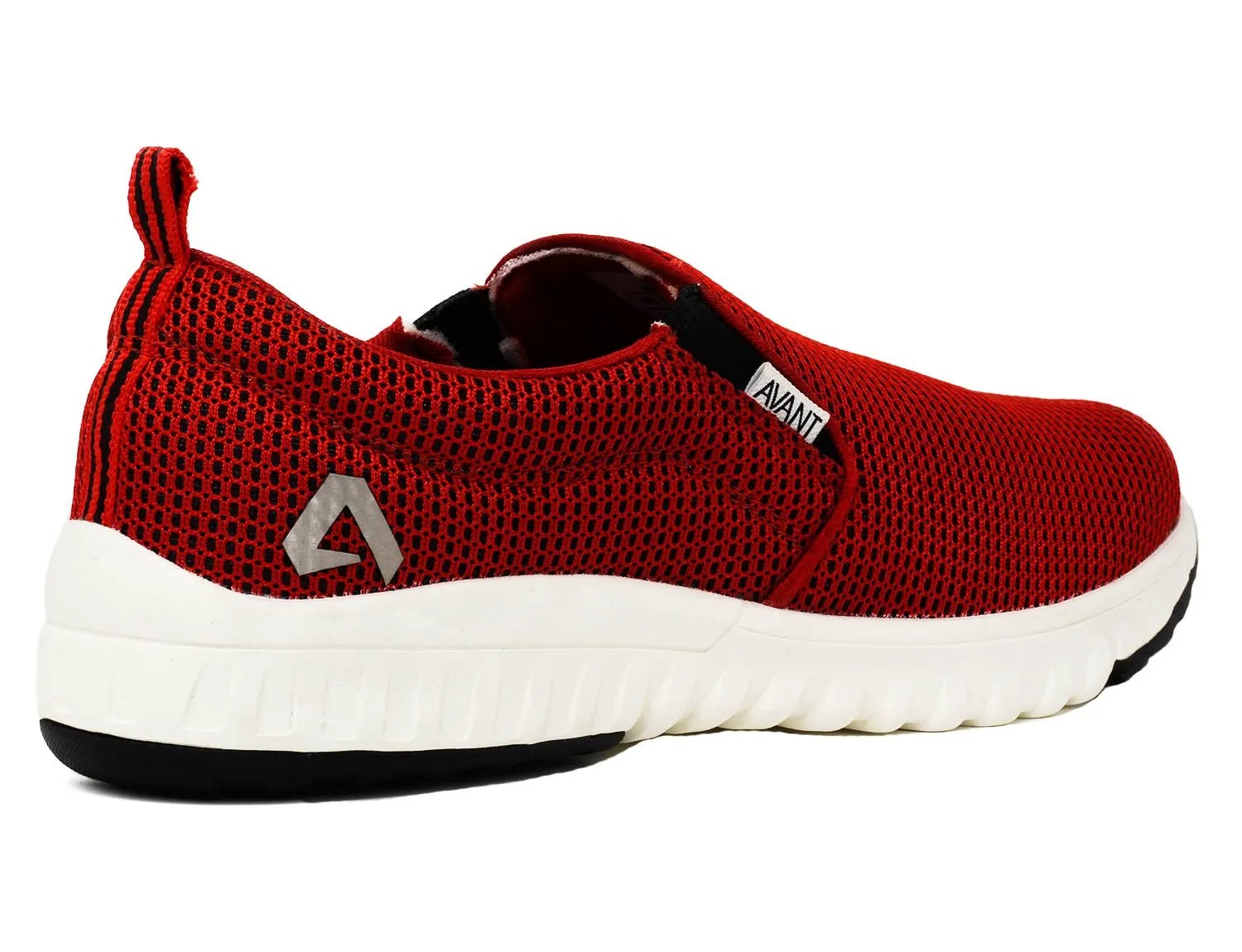 Avant Men's Single Mesh Slip On Sports Shoes - Red