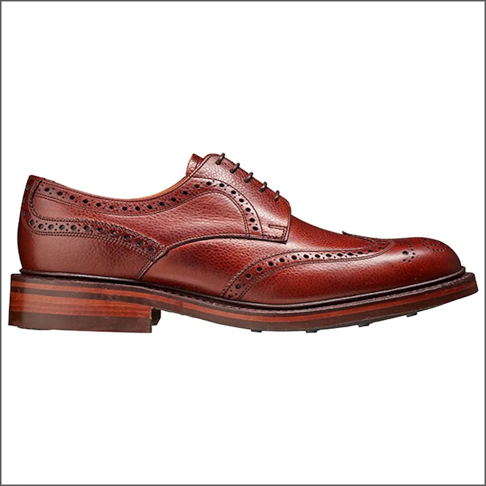 Barker Kelmarsh Cherry Grain Wingtip Derby*