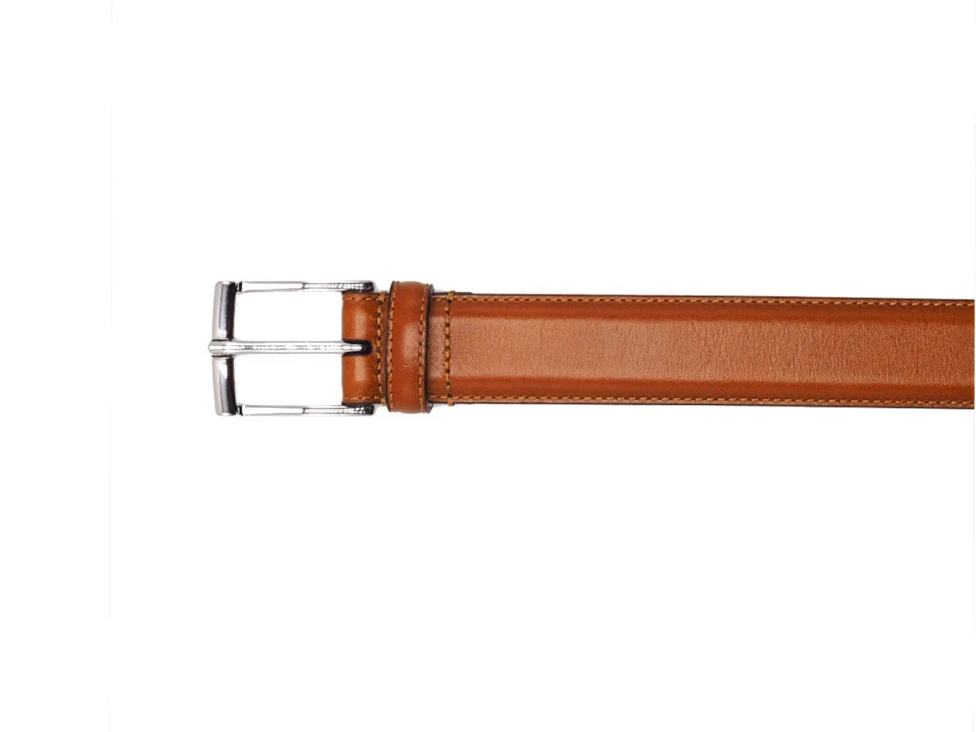 Belt Tan Calf Nickel Buckle