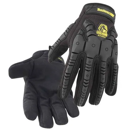 Black Stallion ToolHandz Core Synthetic Leather Palm TPR Impact Mechanic's Gloves- GX4541-BK