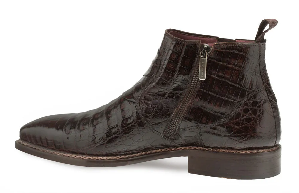 Blackmore Crocodile Slip-On Boot Brown