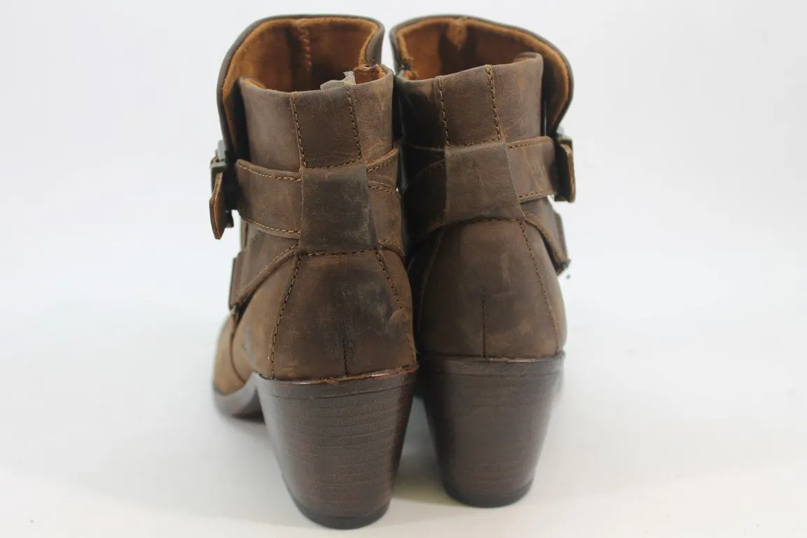 B.O.C. Shea Distressed Women's Brown Boots 6M-Defect-(ZAP11281)