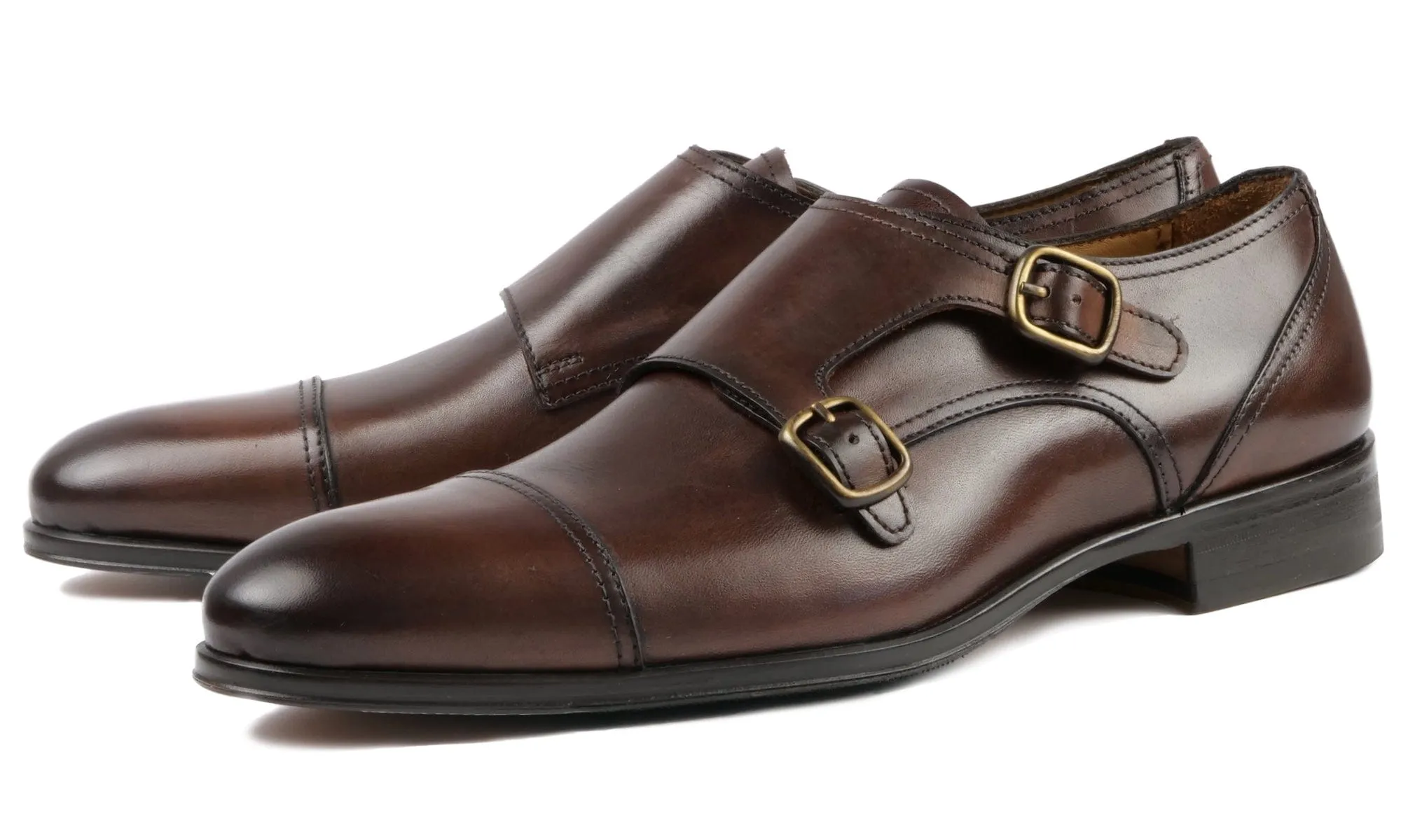 Bourne Monk Strap Brown