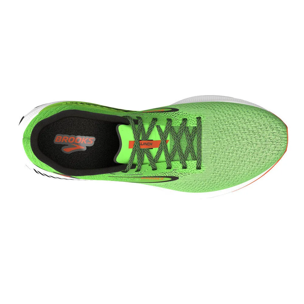 Brooks Launch GTS 10 (Mens) - Green Gecko/Red Orange/White