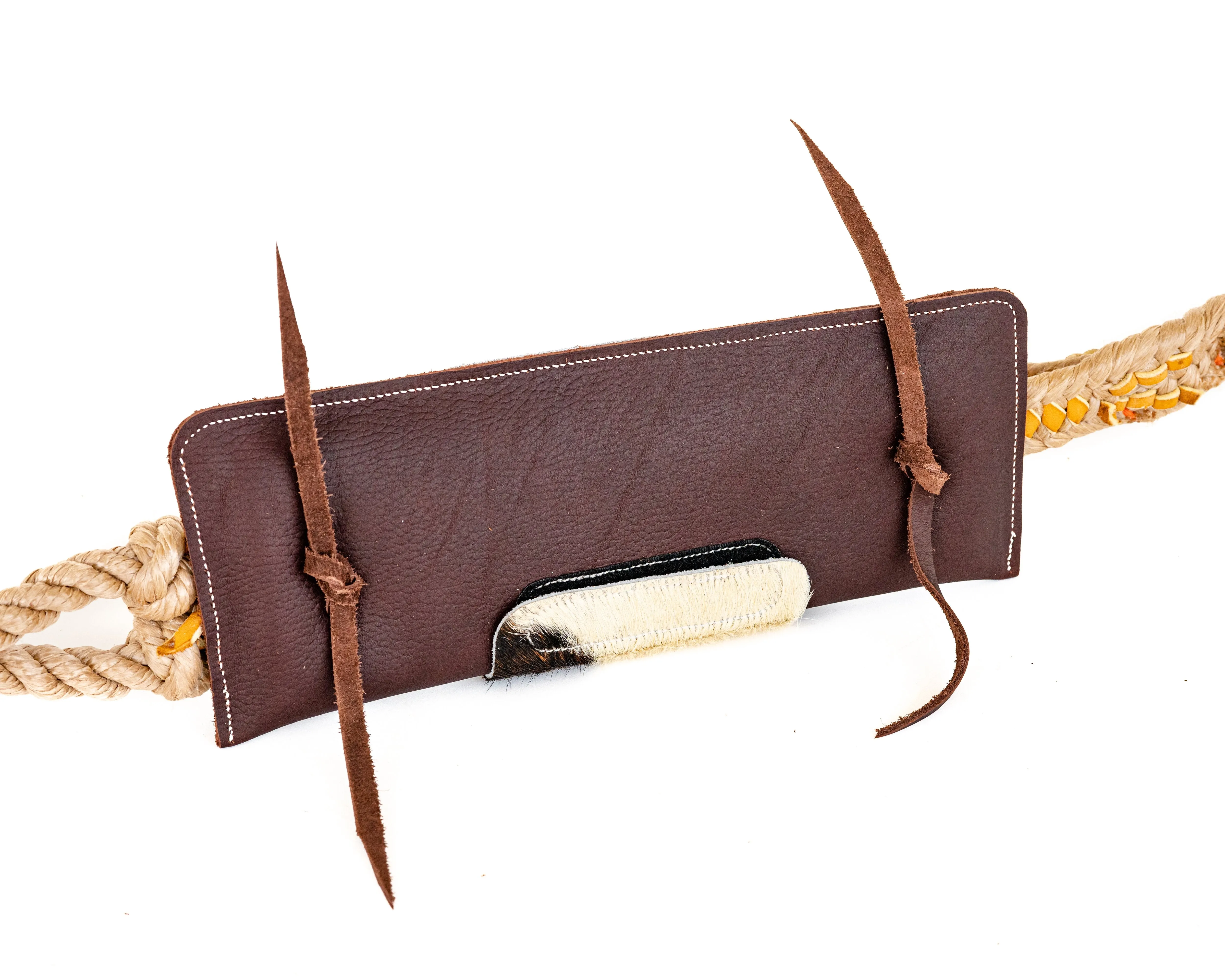 Bull Rope Pad with Cowhide Flap Cover