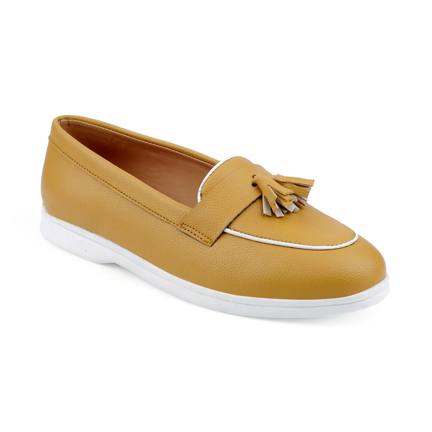 Bxxy's Textured Tassel Loafers for Women