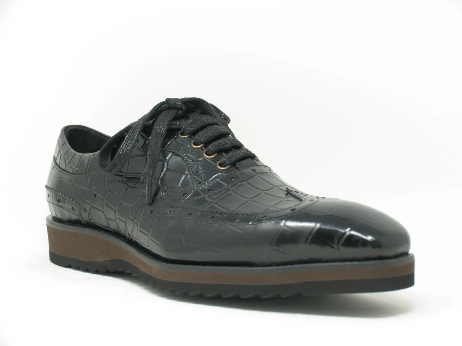 Calfskin Lace-Up Oxford Black