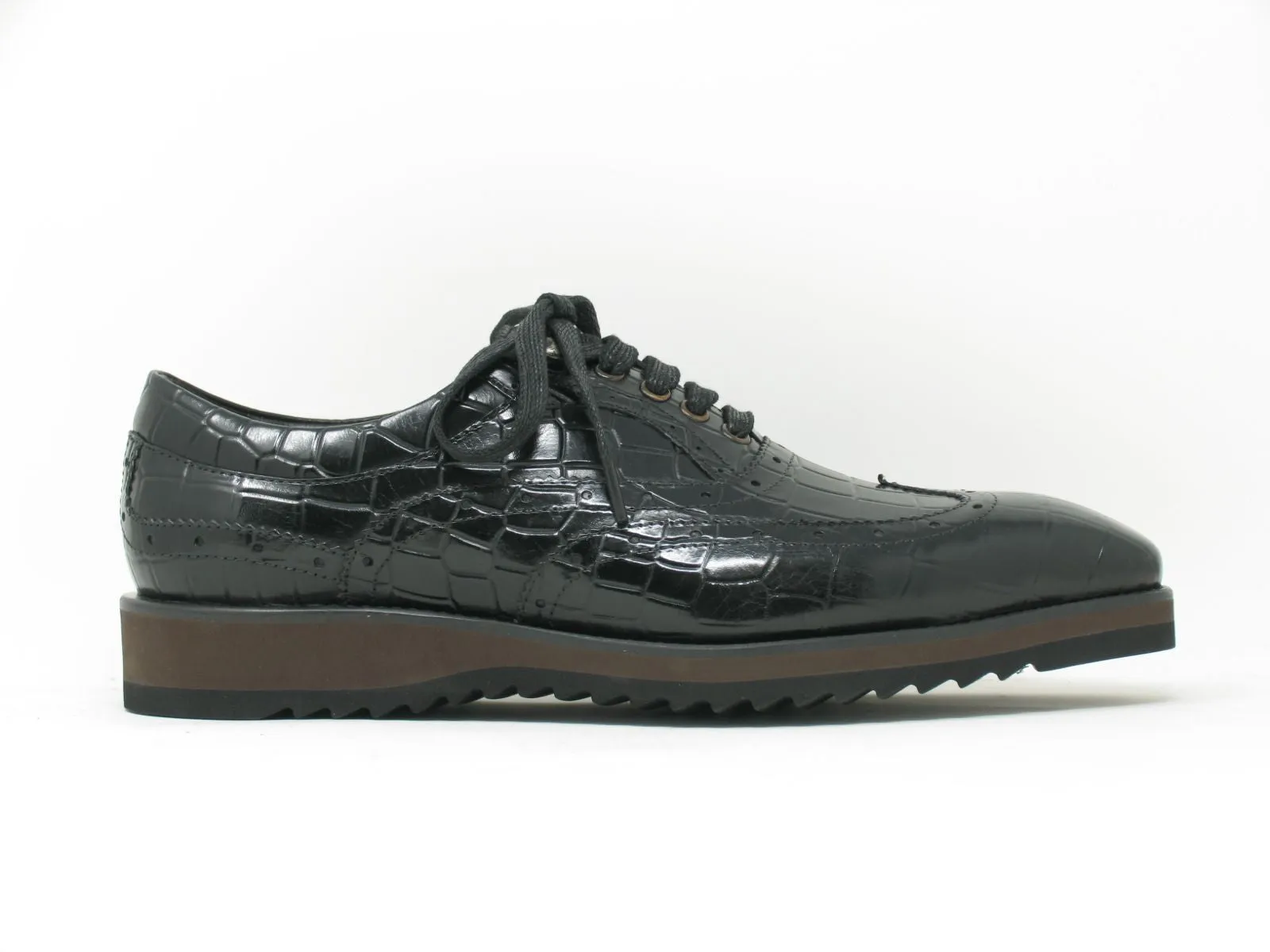 Calfskin Lace-Up Oxford Black