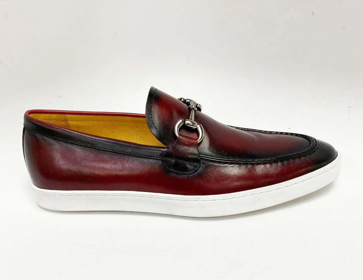 Calfskin Slip-On Horsebit Loafer Burgundy