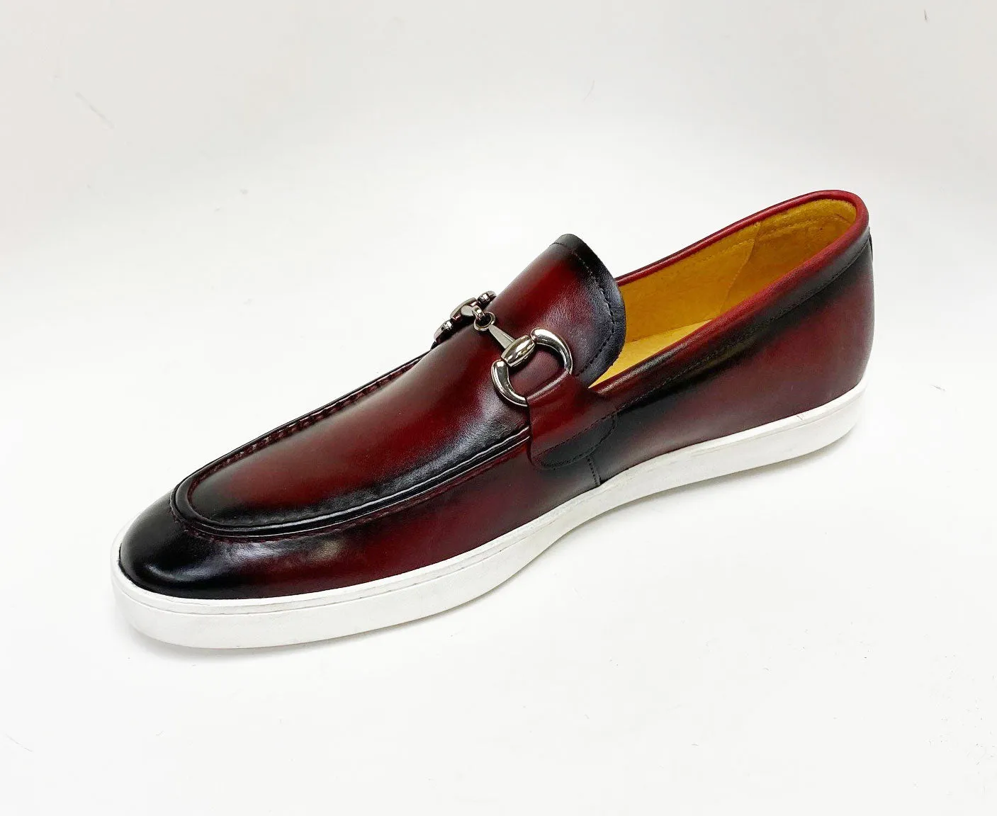 Calfskin Slip-On Horsebit Loafer Burgundy