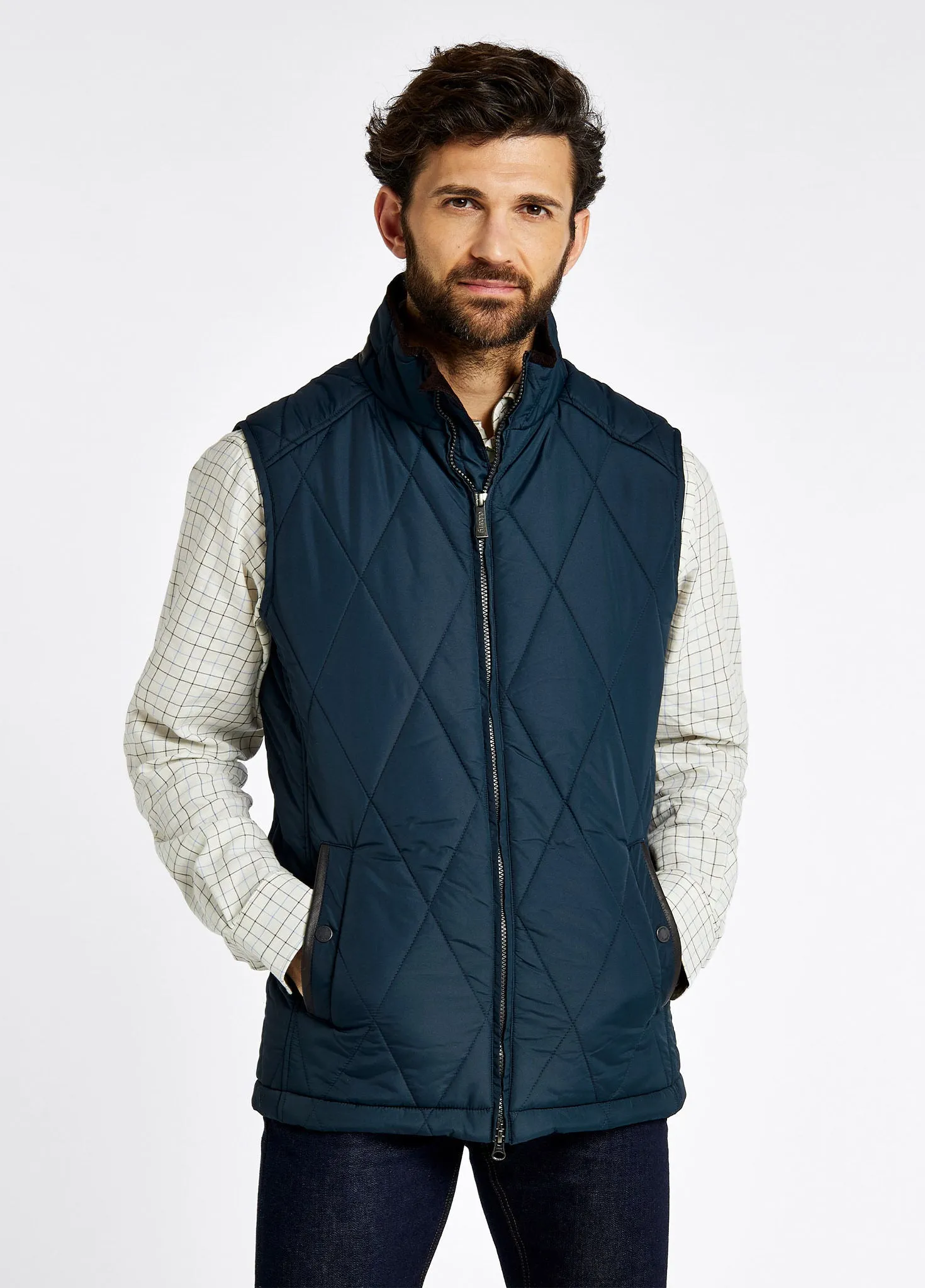 Colamber Men’s Quilted Gilet - Navy