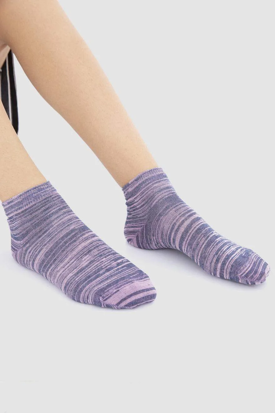 Cotton Ankle Socks - 3 Pairs