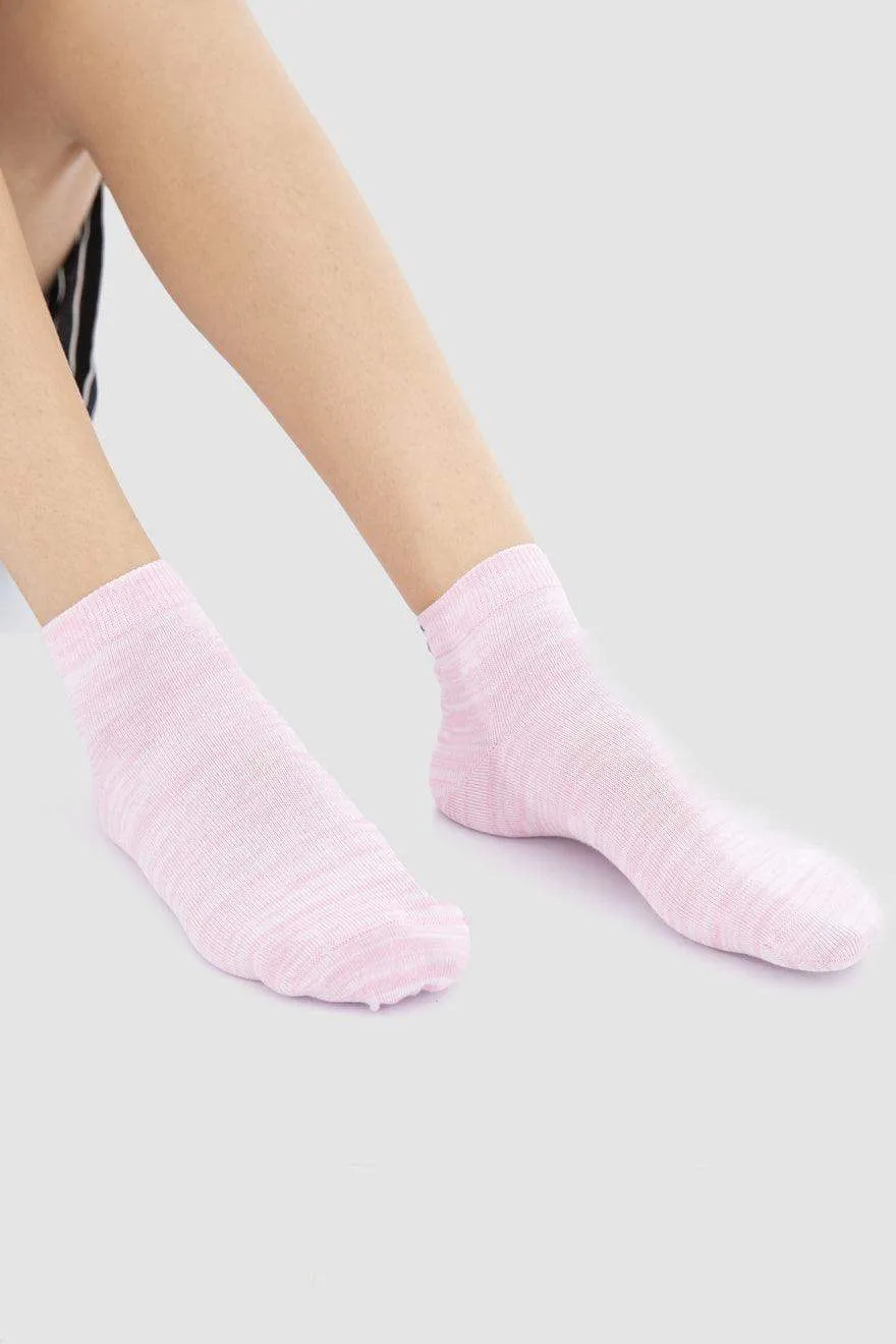 Cotton Ankle Socks - 3 Pairs