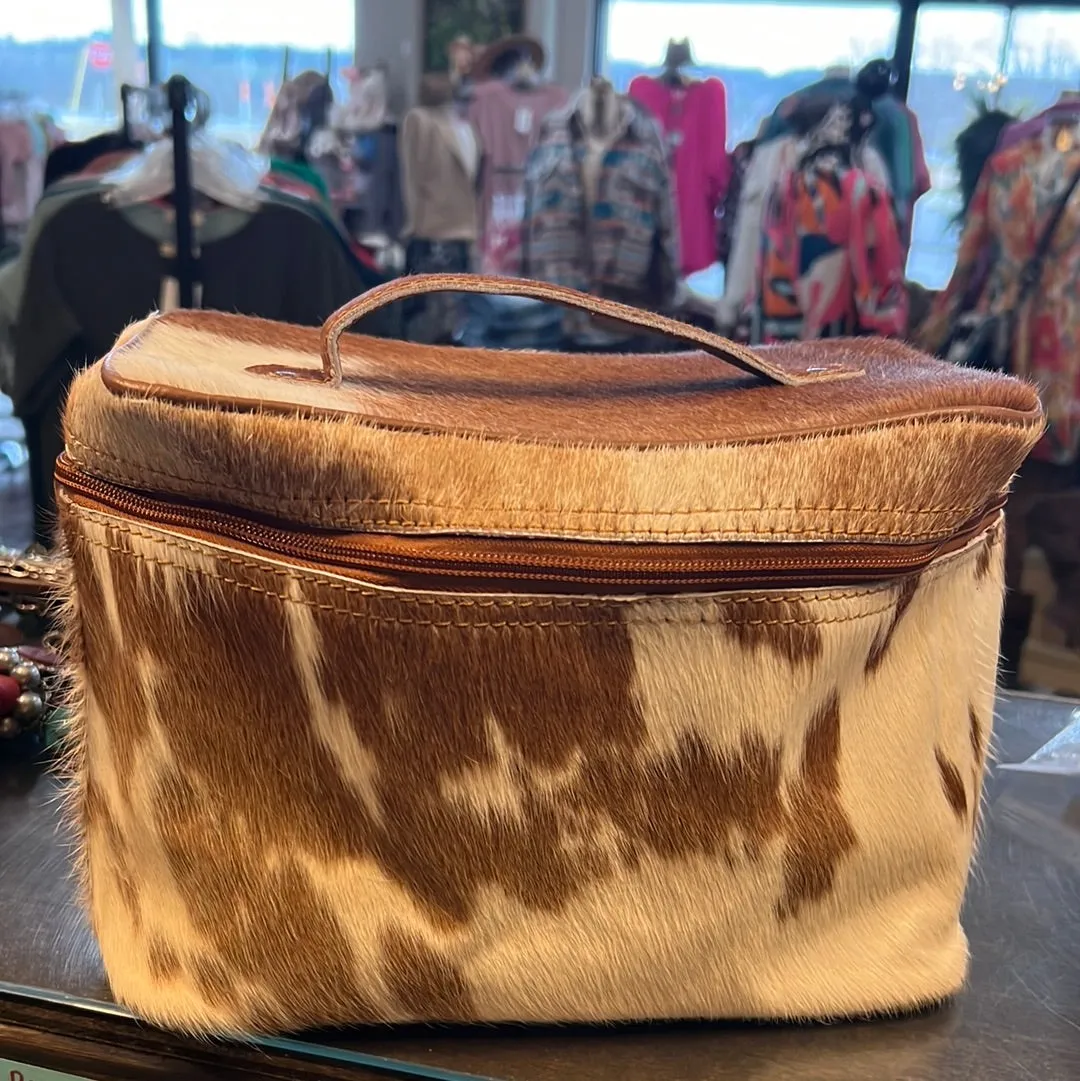 Cow Hyde Make Up Bag