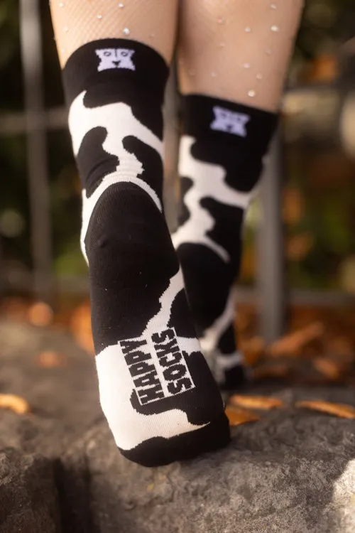 Cow Print Crew