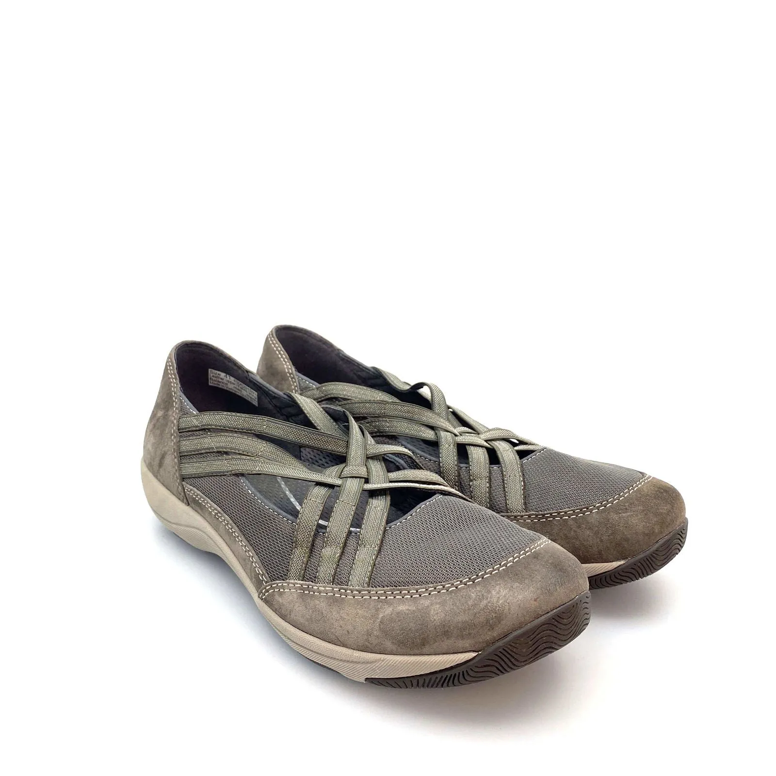 Dansko Womens Size 41 Gray Suede Metallic Hilde Comfort Shoes