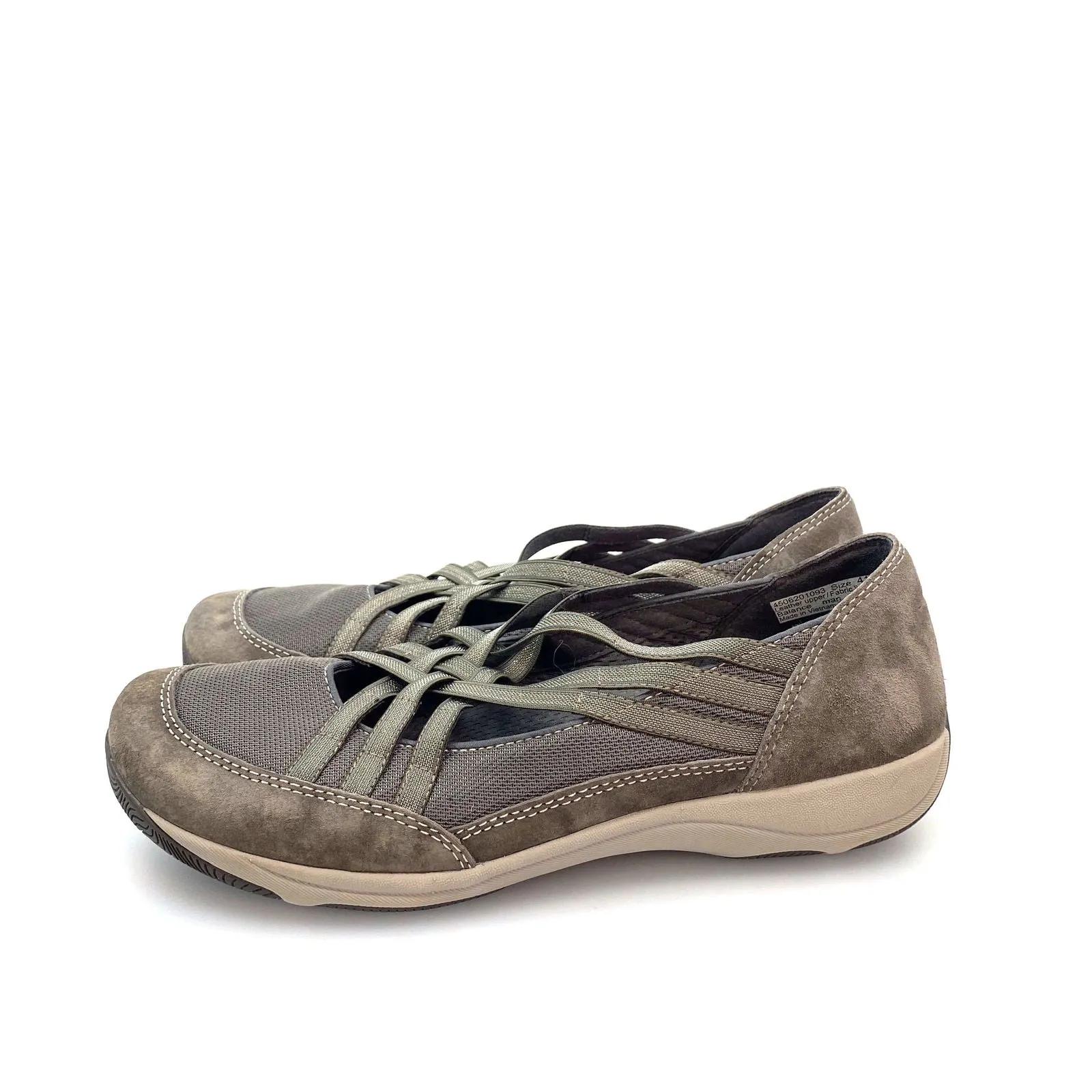 Dansko Womens Size 41 Gray Suede Metallic Hilde Comfort Shoes