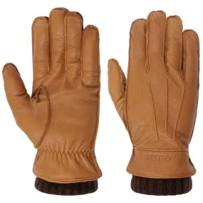 Deer Cashmere Leather Gloves by Stetson