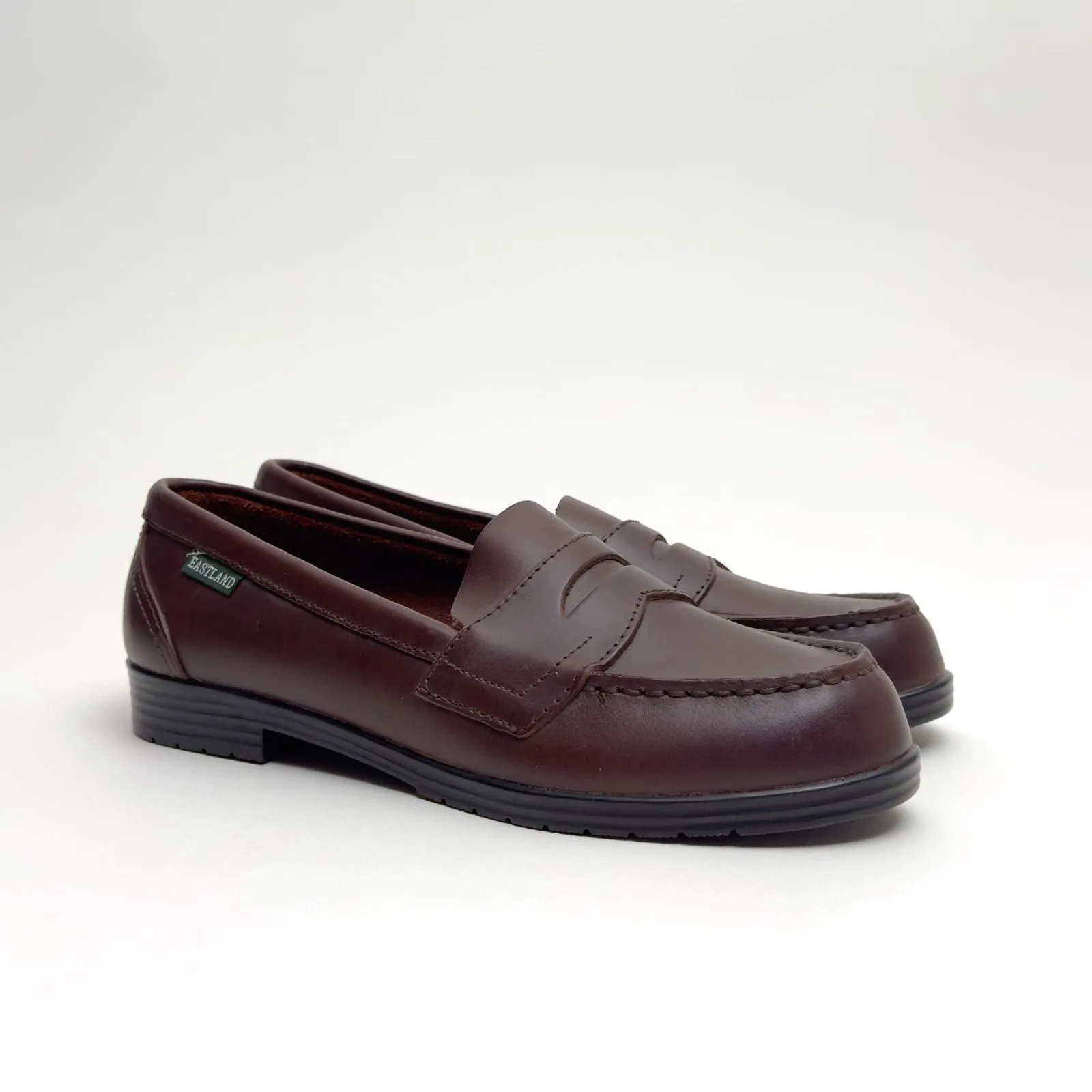 Eastland Womens Providence Penny Loafers | 8W | Burgundy Leather | Classic Slip-On | Pre-Owned