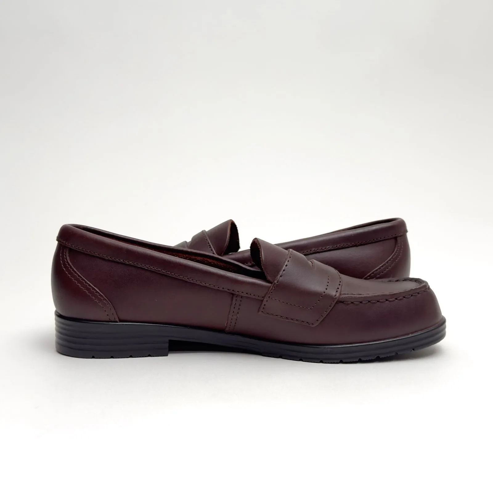 Eastland Womens Providence Penny Loafers | 8W | Burgundy Leather | Classic Slip-On | Pre-Owned