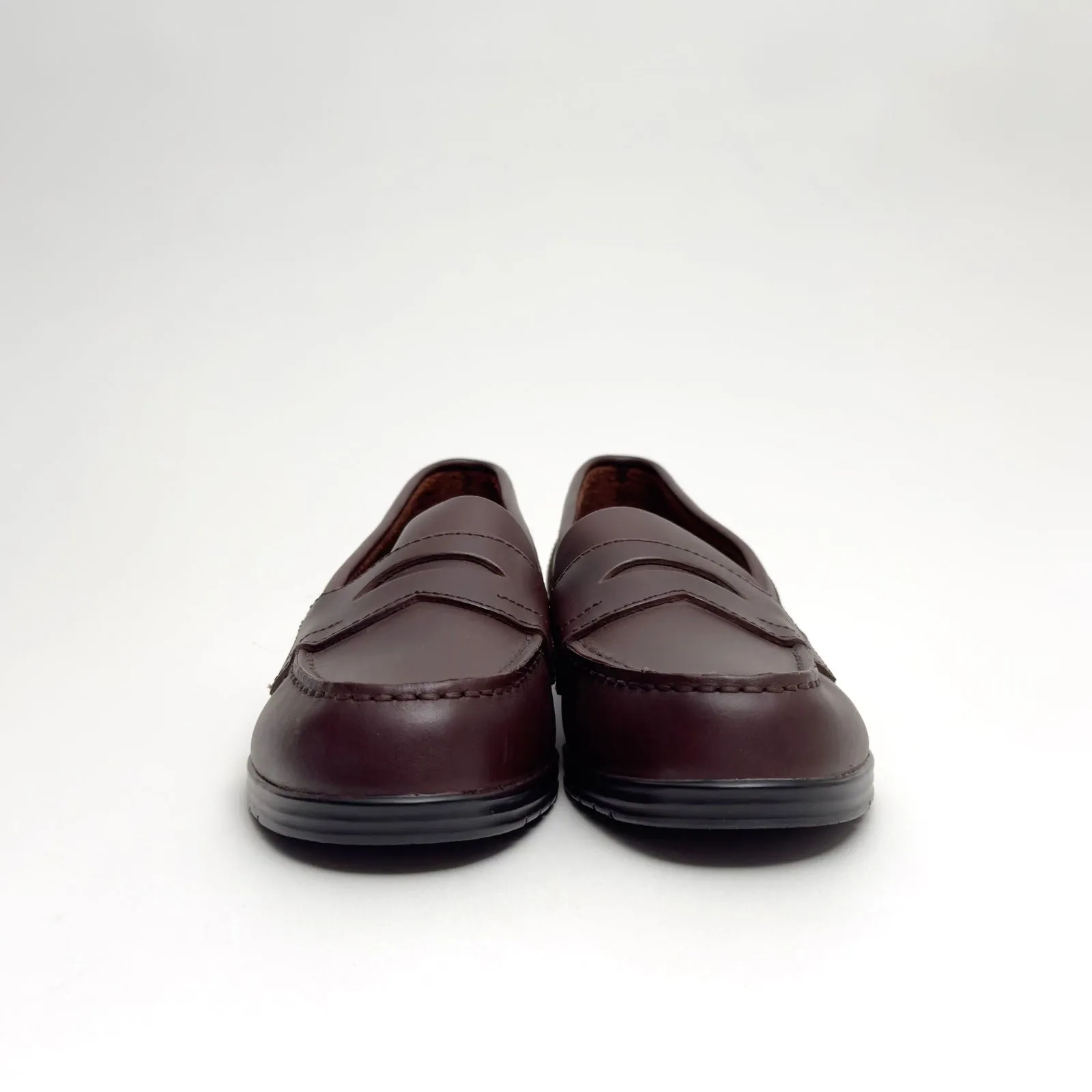 Eastland Womens Providence Penny Loafers | 8W | Burgundy Leather | Classic Slip-On | Pre-Owned