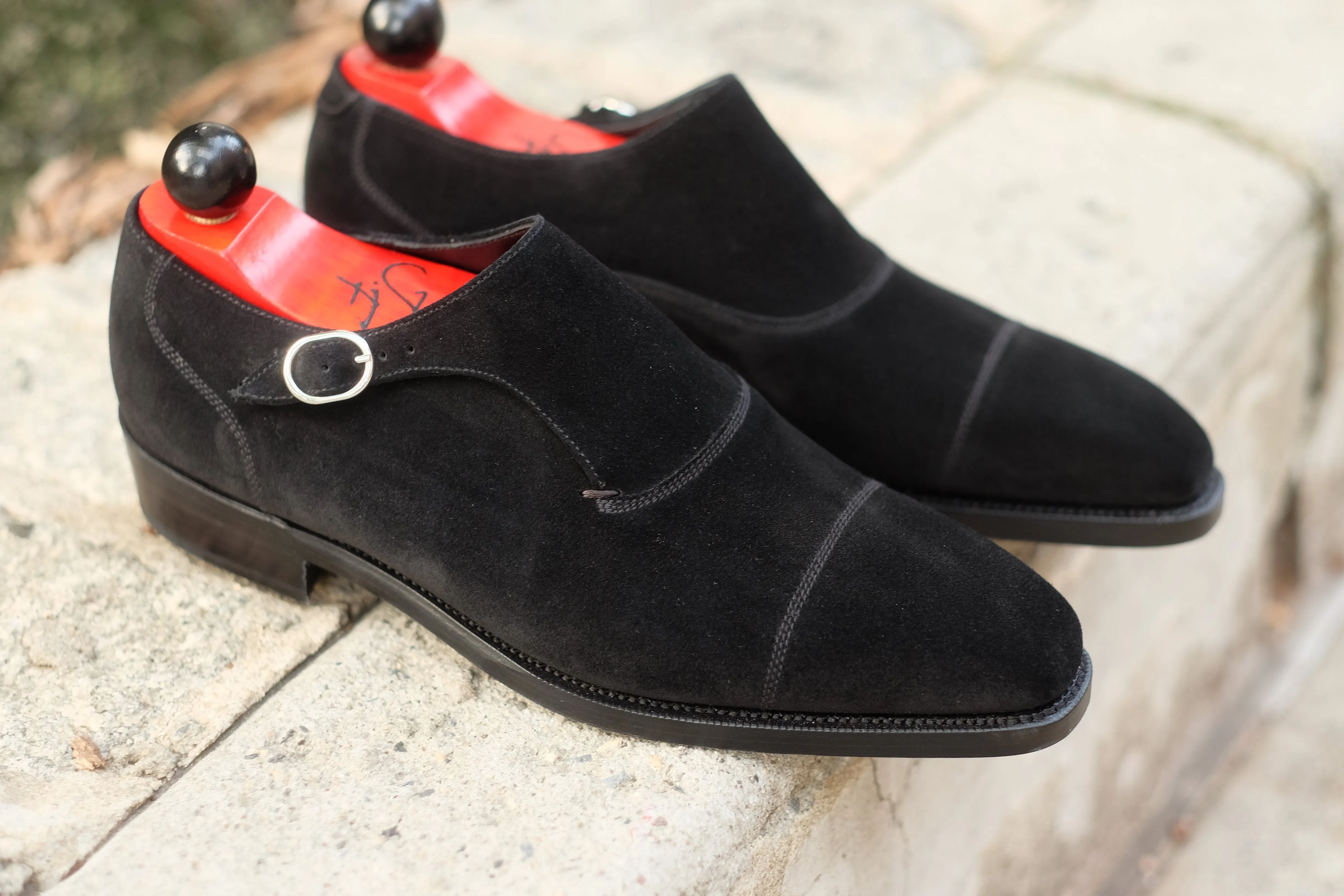 Fauntleroy - MTO - Black Suede - MGF Last - Double Leather Sole