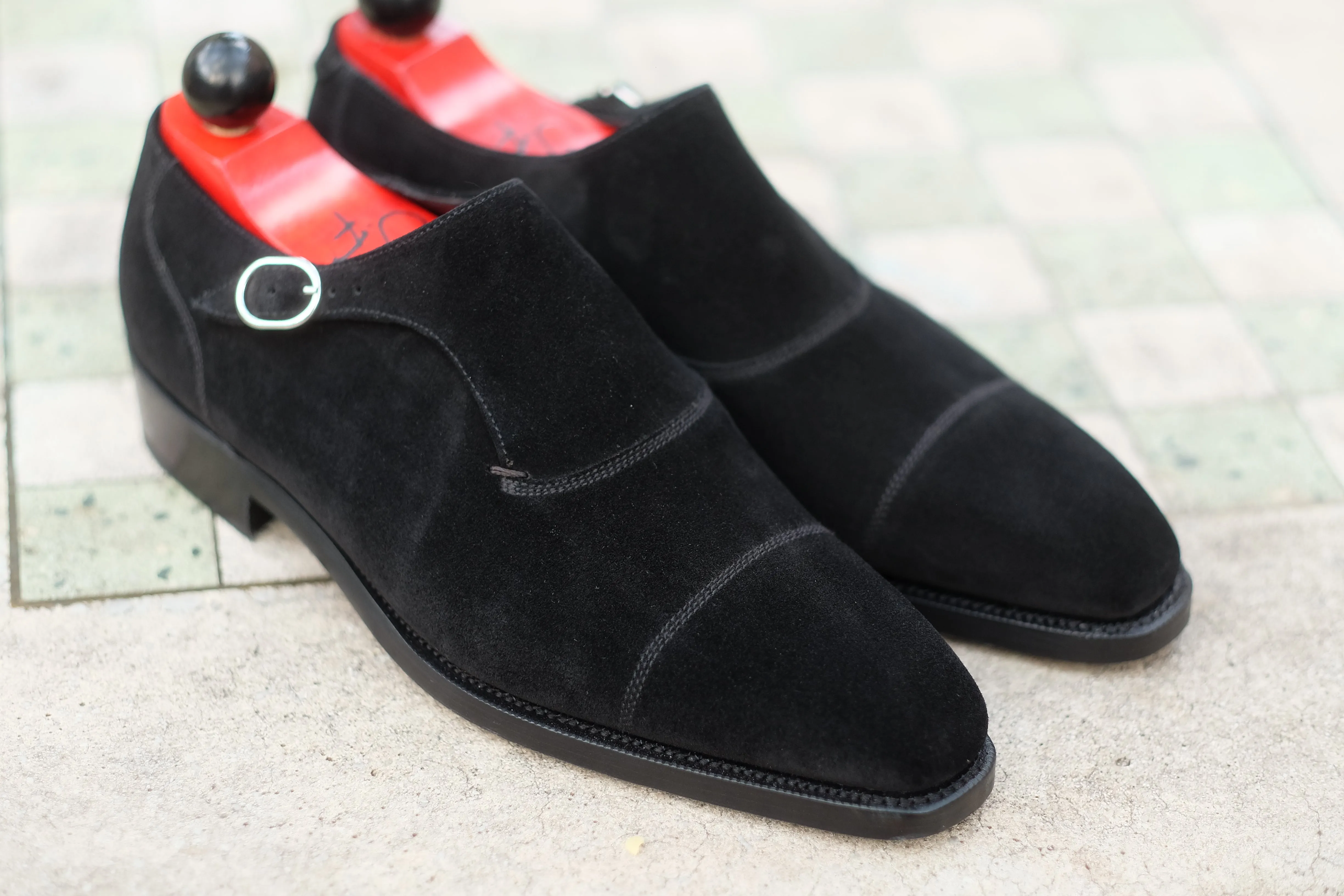 Fauntleroy - MTO - Black Suede - MGF Last - Double Leather Sole