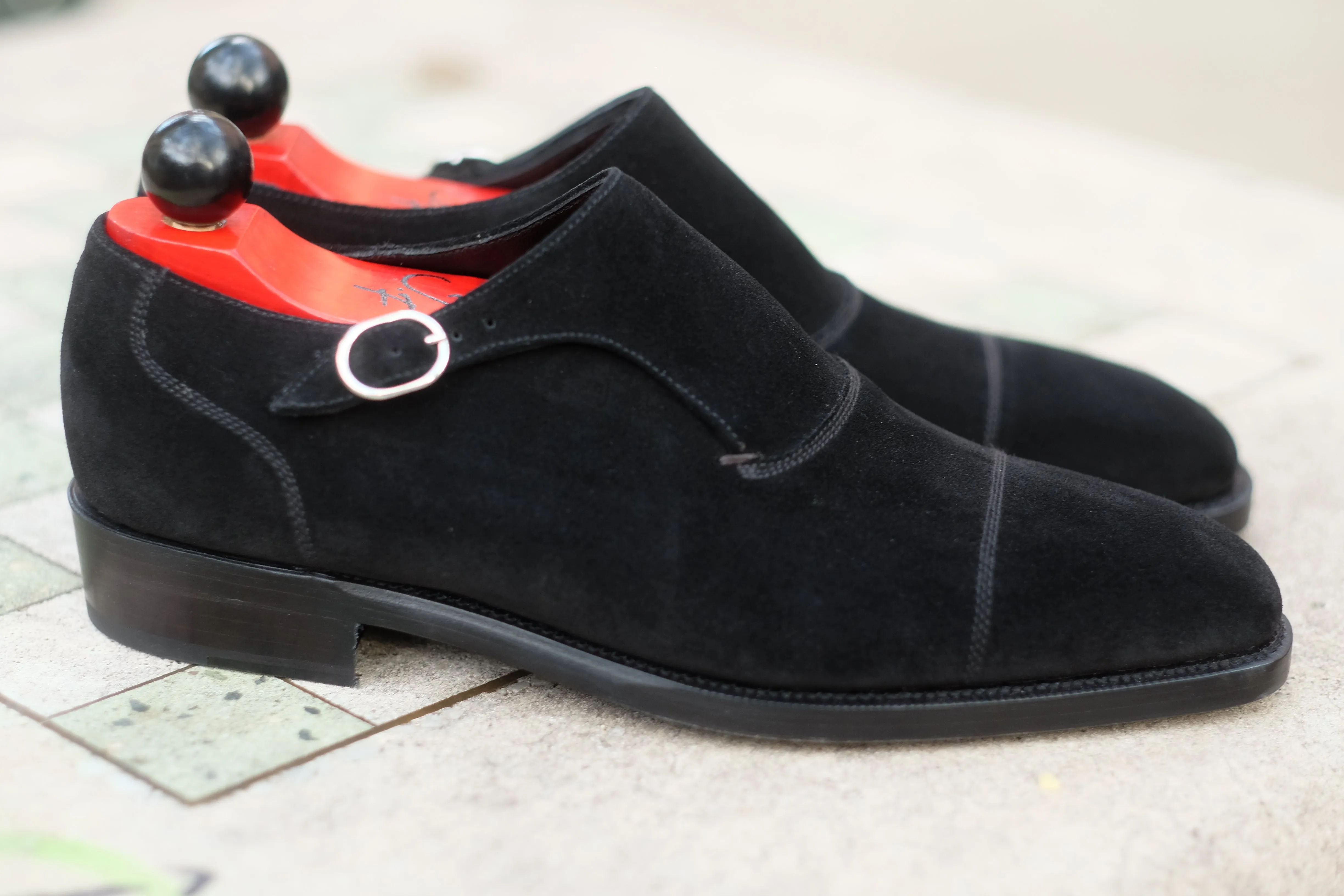 Fauntleroy - MTO - Black Suede - MGF Last - Double Leather Sole