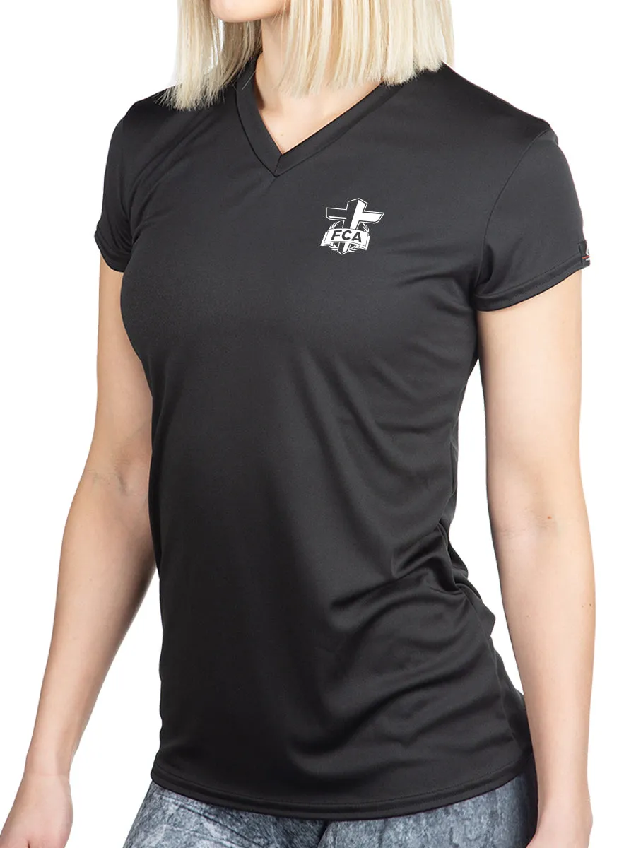 FCA Microtech™ Women's Loose Fit Short Sleeve V-Neck Shirt