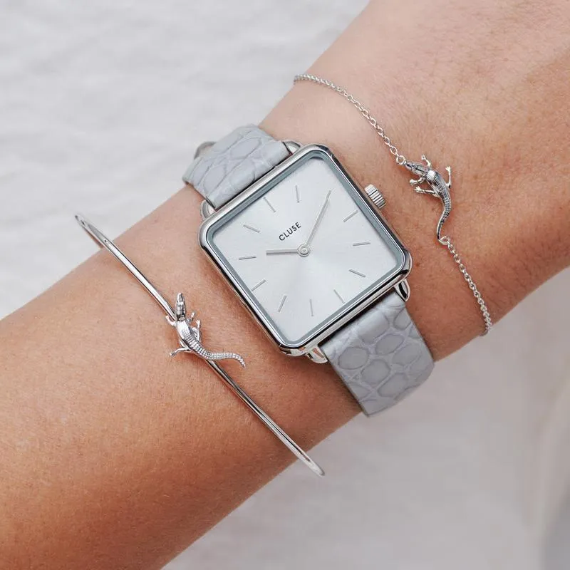 Force Tropicale Bangle Alligator Silver Colour