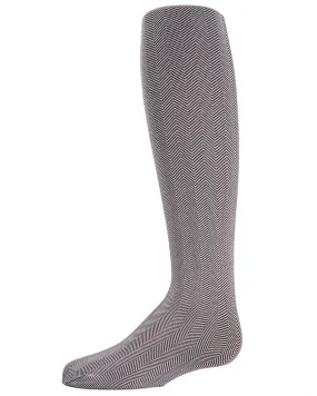 Girls Essentials Herringbone Opaque Tights