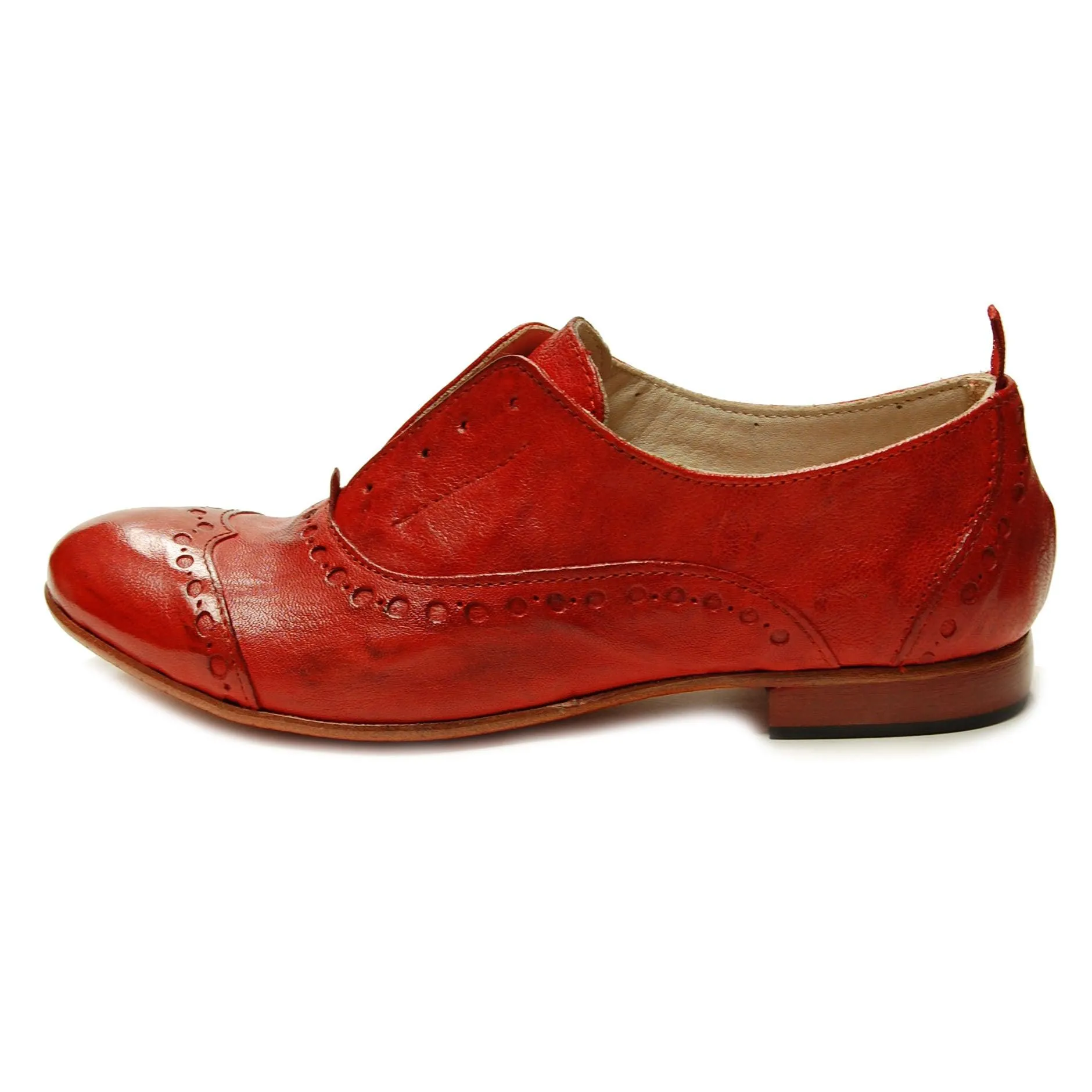 GIUSY 070 - Texas Leather SHOES RED CURRANT