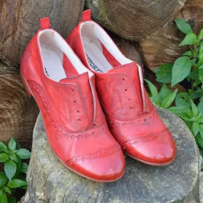 GIUSY 070 - Texas Leather SHOES RED CURRANT