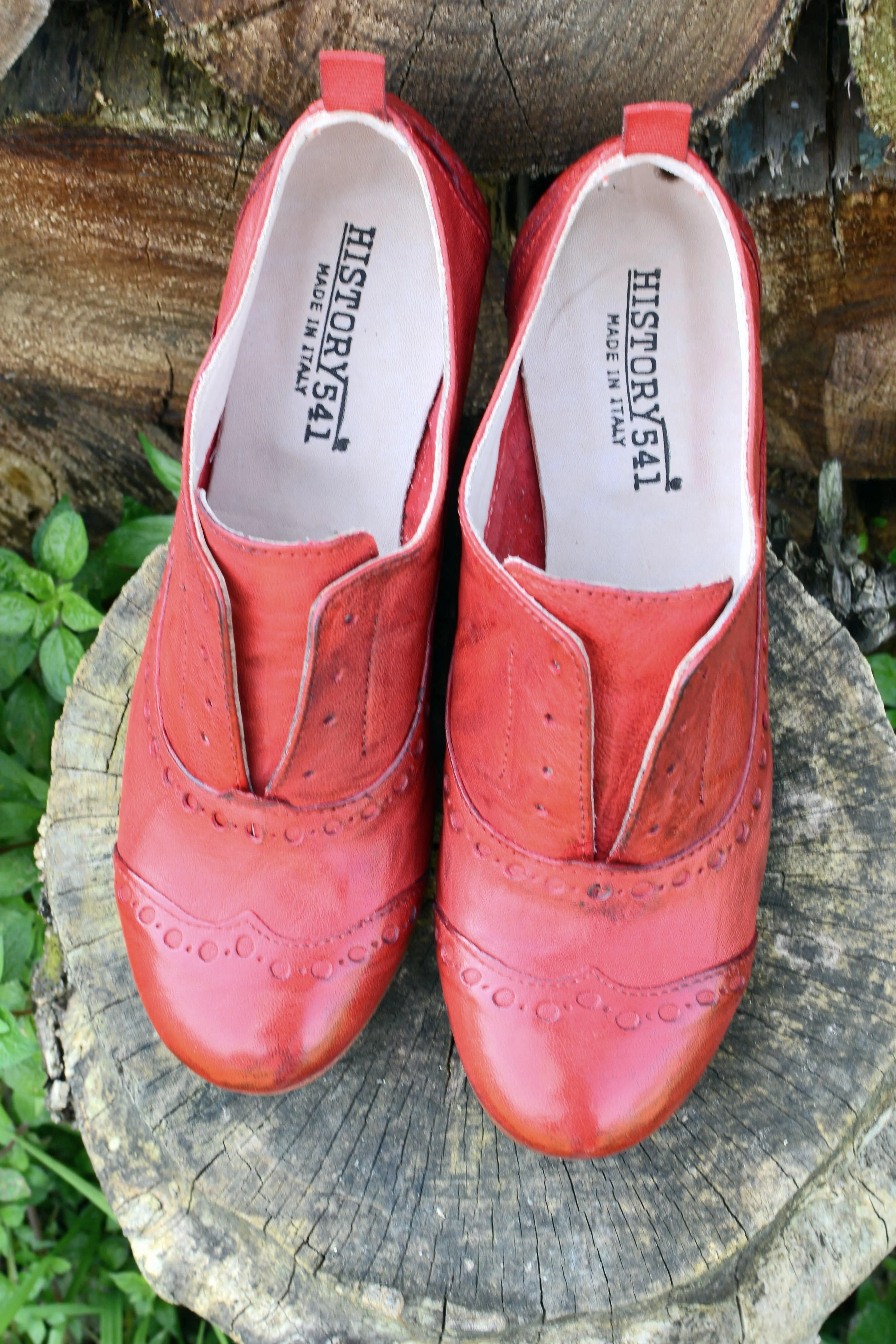 GIUSY 070 - Texas Leather SHOES RED CURRANT